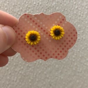 Sunflower earrings